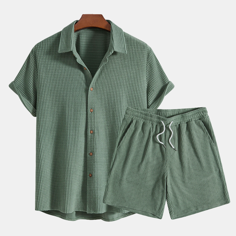 Montego Waffle Knit Set