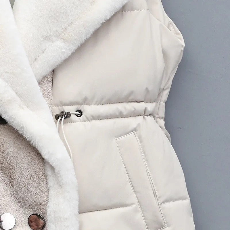 Velvet Shearling Vest