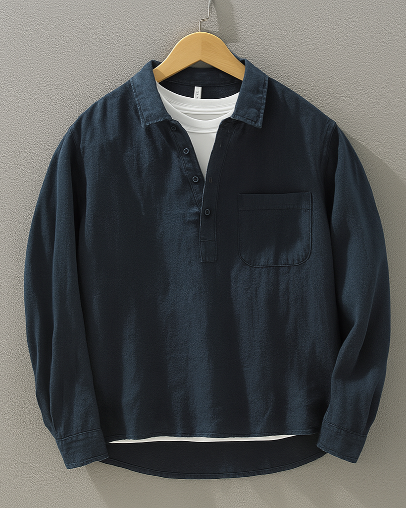 Delano Linen Popover Shirt