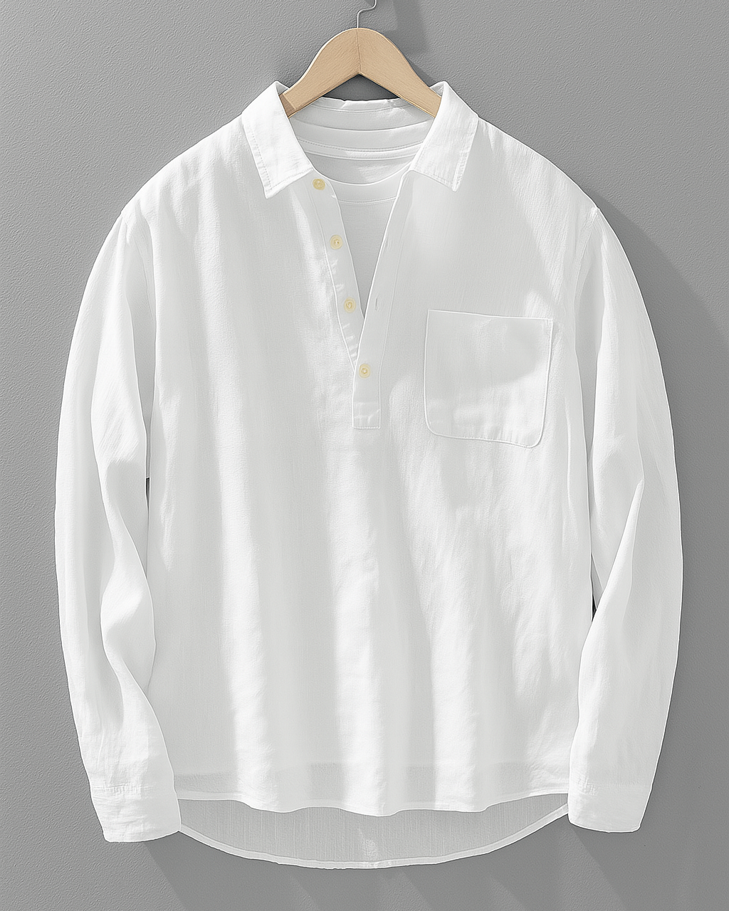 Delano Linen Popover Shirt