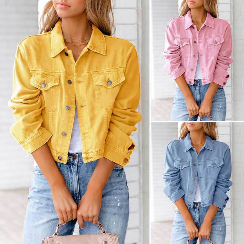 Aurora Pastel Denim Jacket