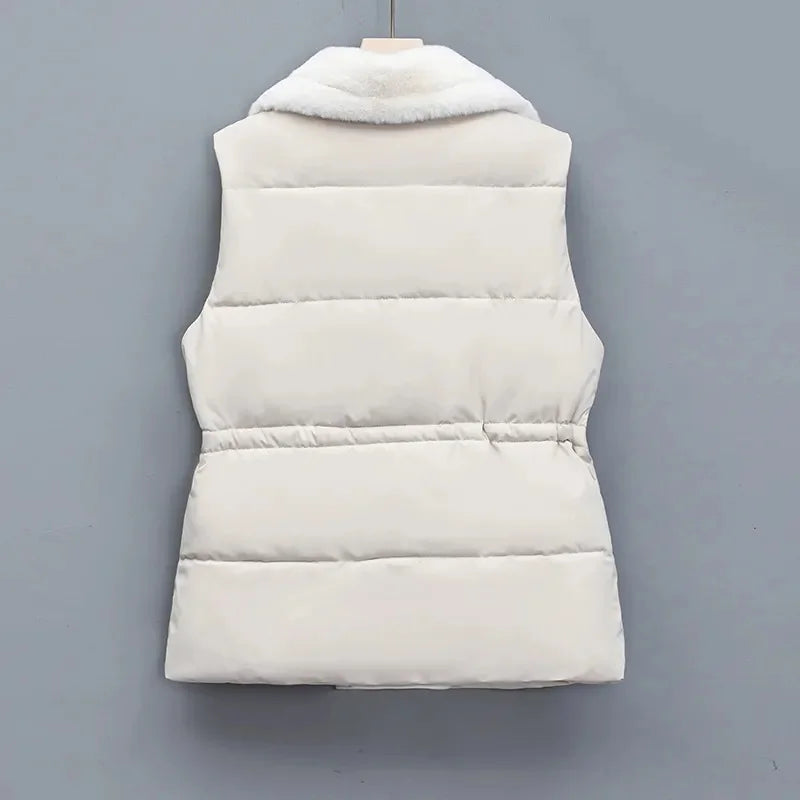 Velvet Shearling Vest