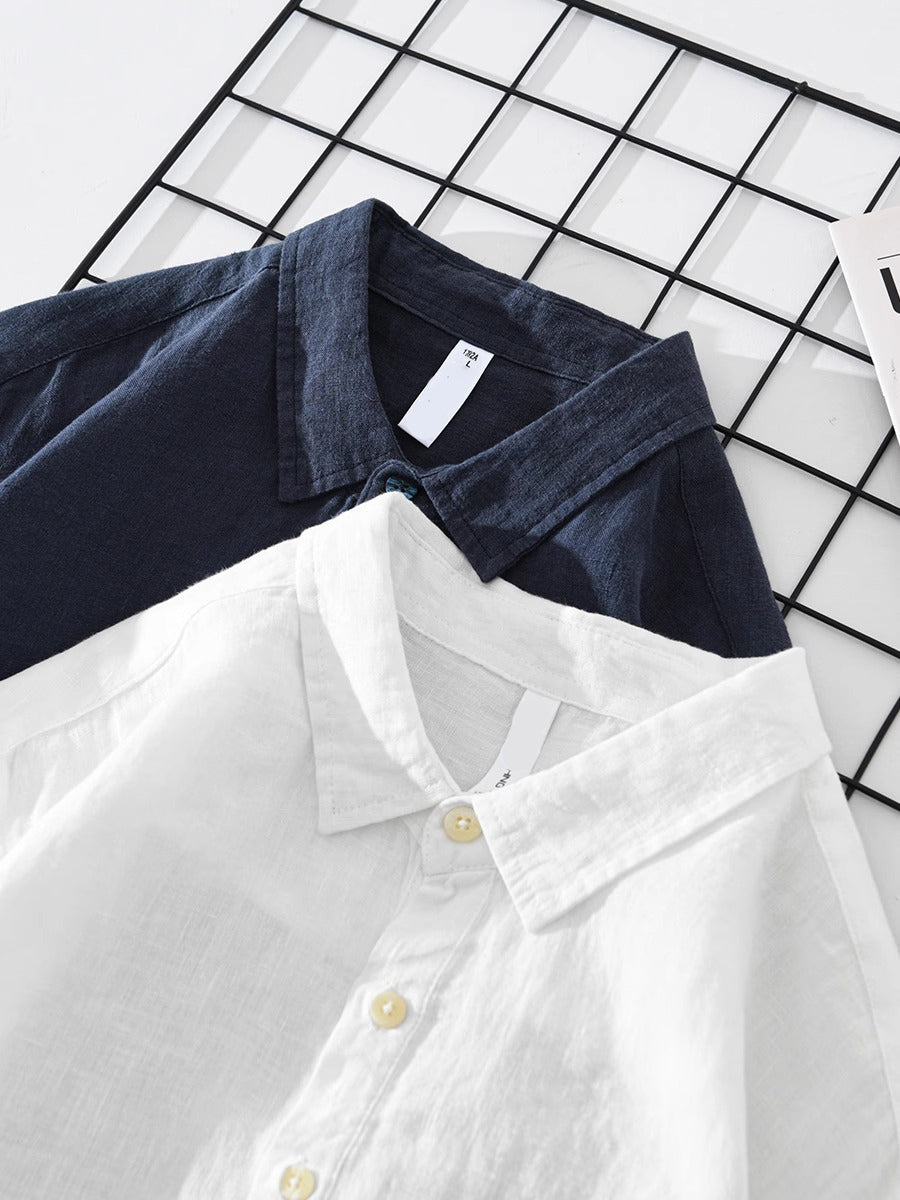 Delano Linen Popover Shirt
