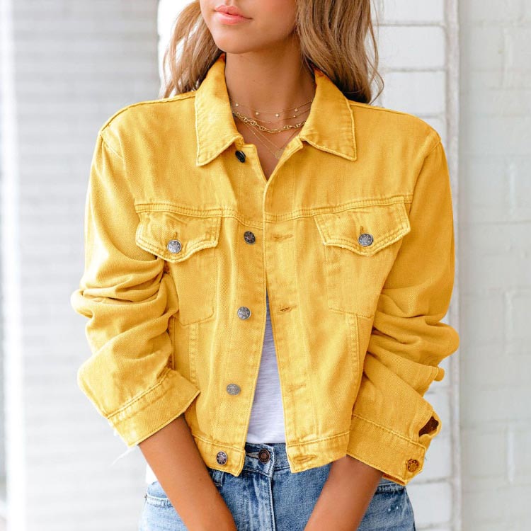 Aurora Pastel Denim Jacket
